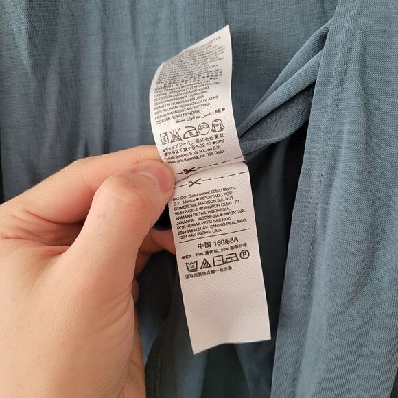 Old Navy Modal Sueded Tulip Tank River Of Dreams Small Blue - Picture 4 of 7